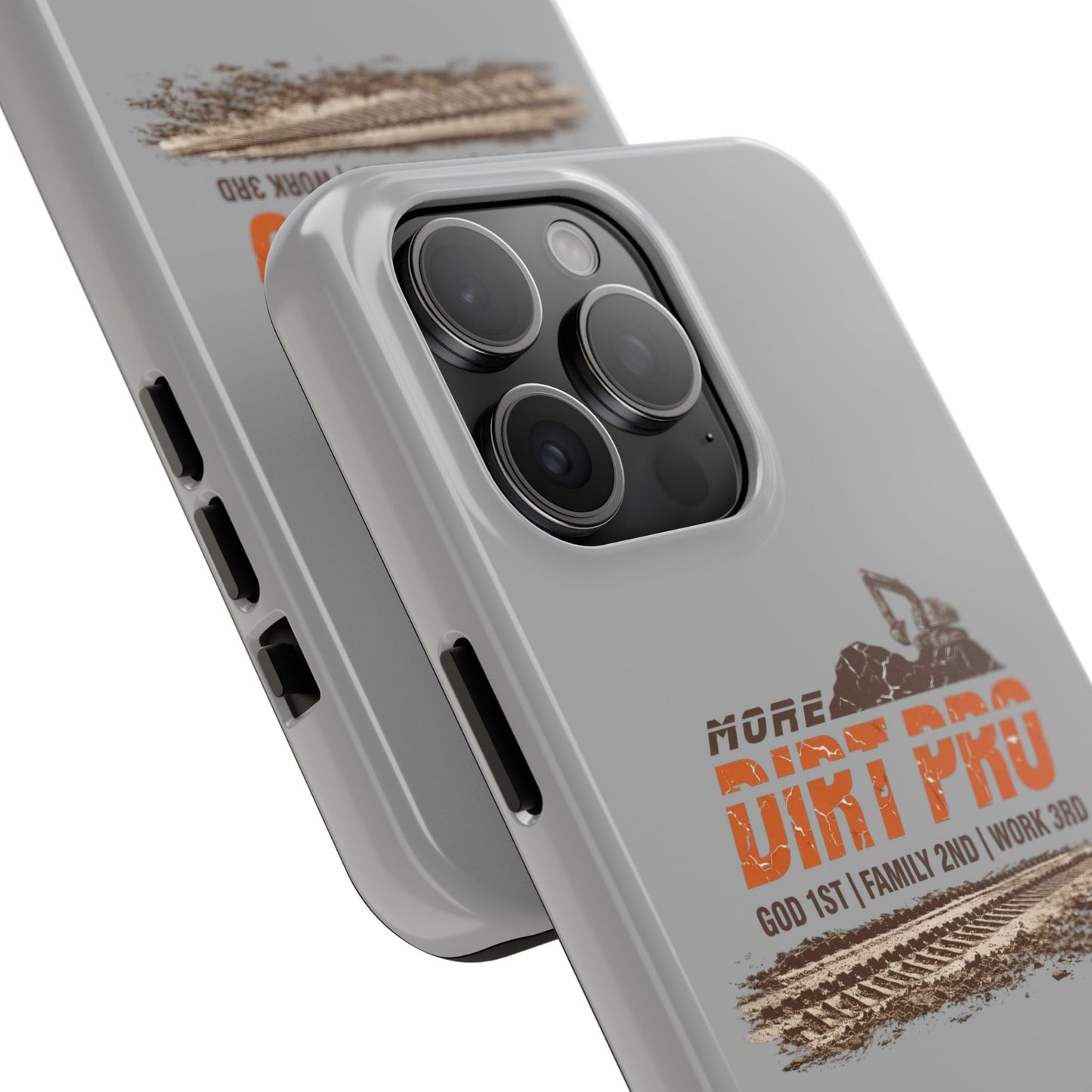 Dirt Pro Tough Phone Case – 'More Dirt Pro' Off-Road Motocross Design