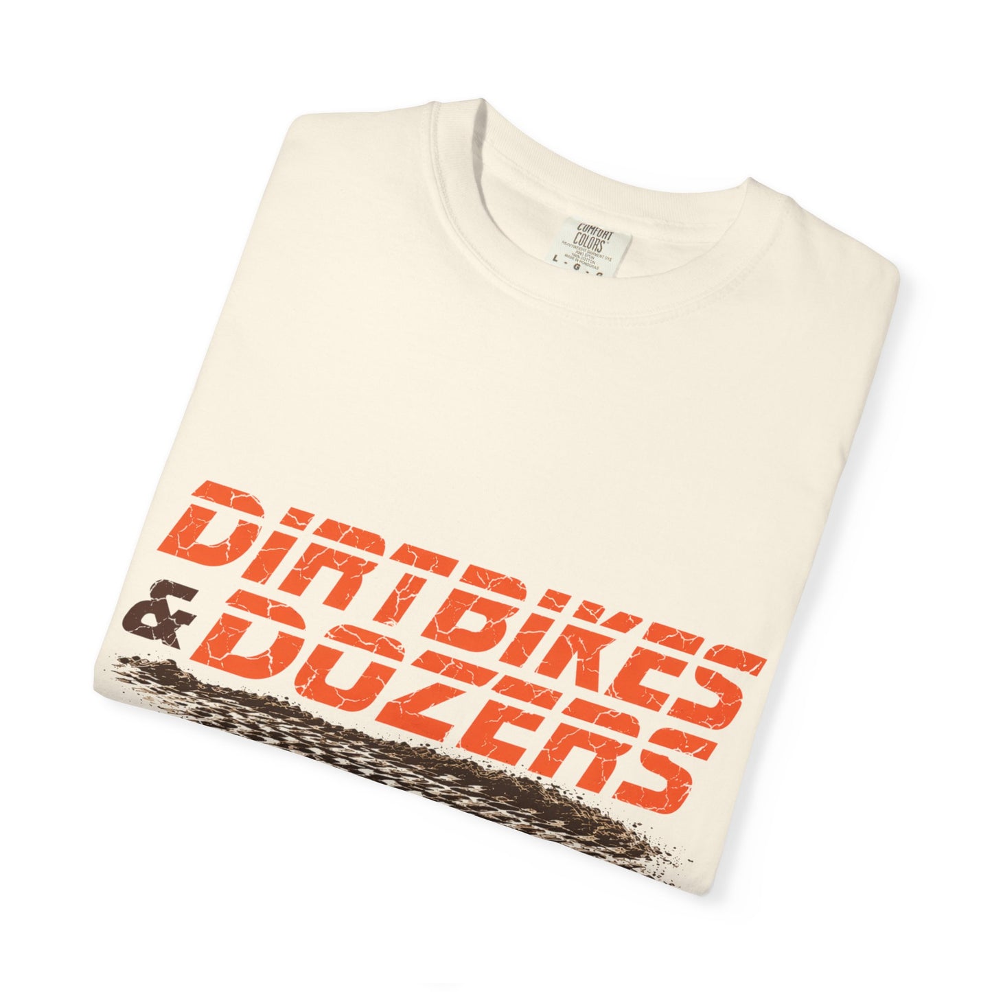 Dirtbikes & Dozers Tee — Off-Road Moto Tire-Track T-Shirt