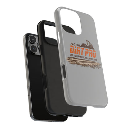 Dirt Pro Tough Phone Case – 'More Dirt Pro' Off-Road Motocross Design