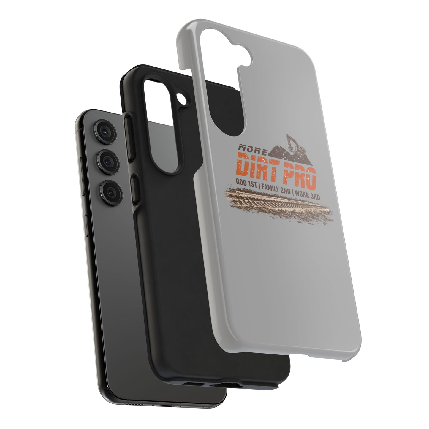 Dirt Pro Tough Phone Case – 'More Dirt Pro' Off-Road Motocross Design