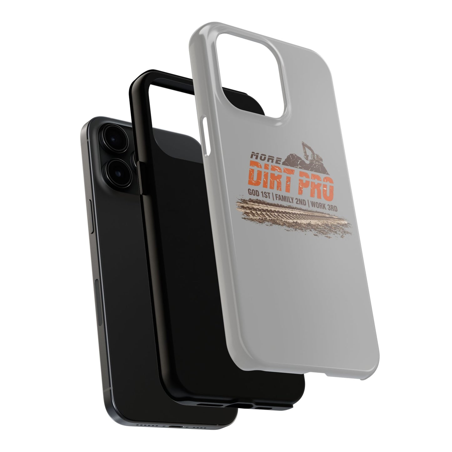 Dirt Pro Tough Phone Case – 'More Dirt Pro' Off-Road Motocross Design