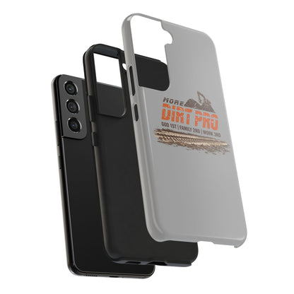 Dirt Pro Tough Phone Case – 'More Dirt Pro' Off-Road Motocross Design