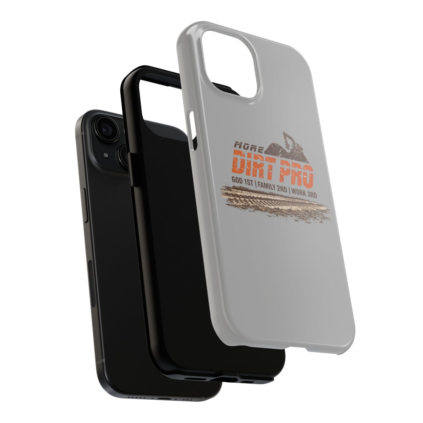 Dirt Pro Tough Phone Case – 'More Dirt Pro' Off-Road Motocross Design