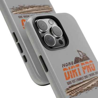 Dirt Pro Tough Phone Case – 'More Dirt Pro' Off-Road Motocross Design