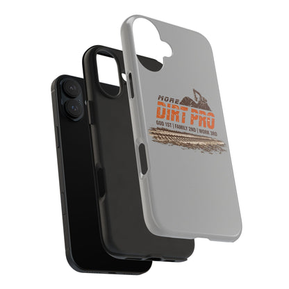 Dirt Pro Tough Phone Case – 'More Dirt Pro' Off-Road Motocross Design