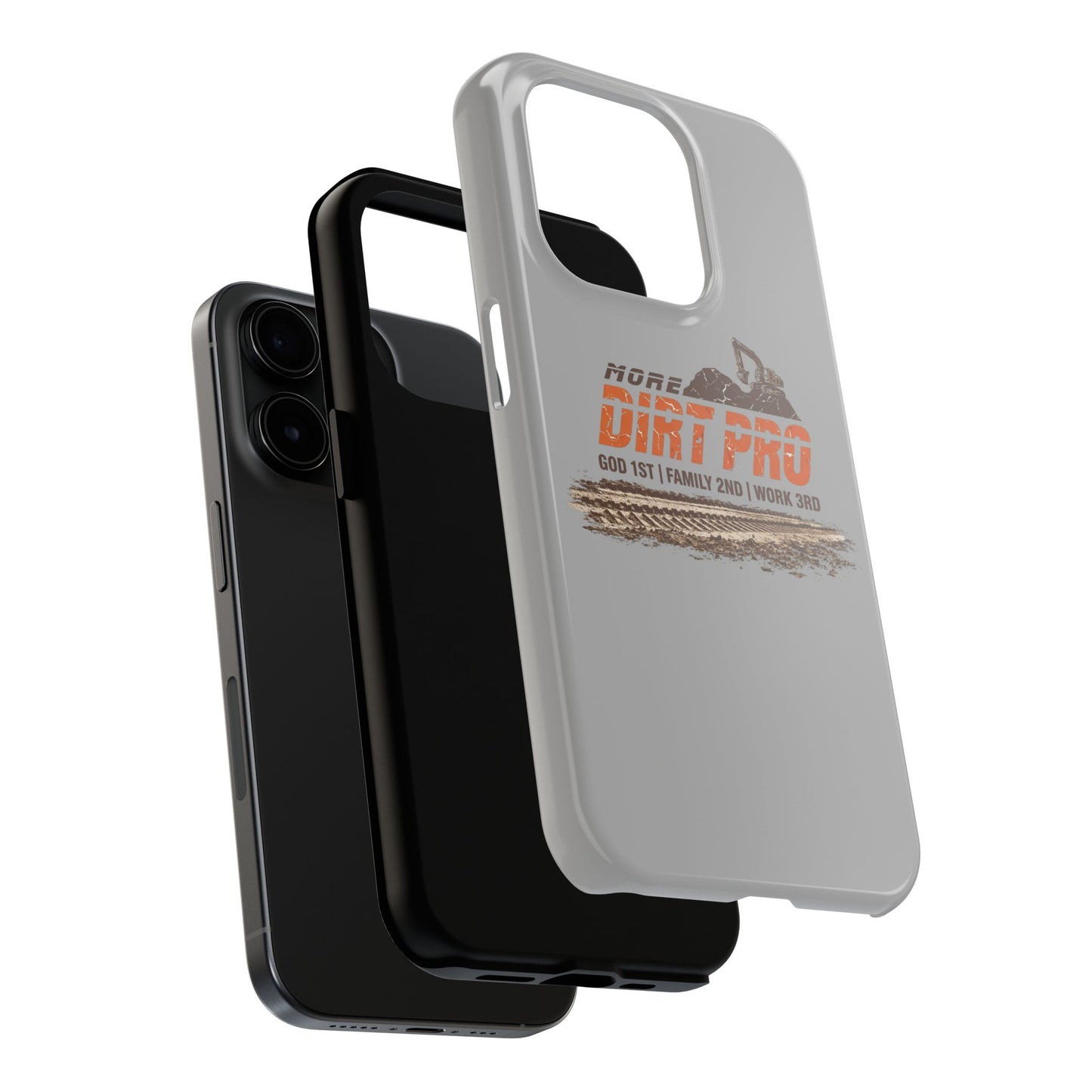 Dirt Pro Tough Phone Case – 'More Dirt Pro' Off-Road Motocross Design