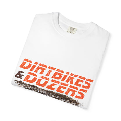 Dirtbikes & Dozers Tee — Off-Road Moto Tire-Track T-Shirt