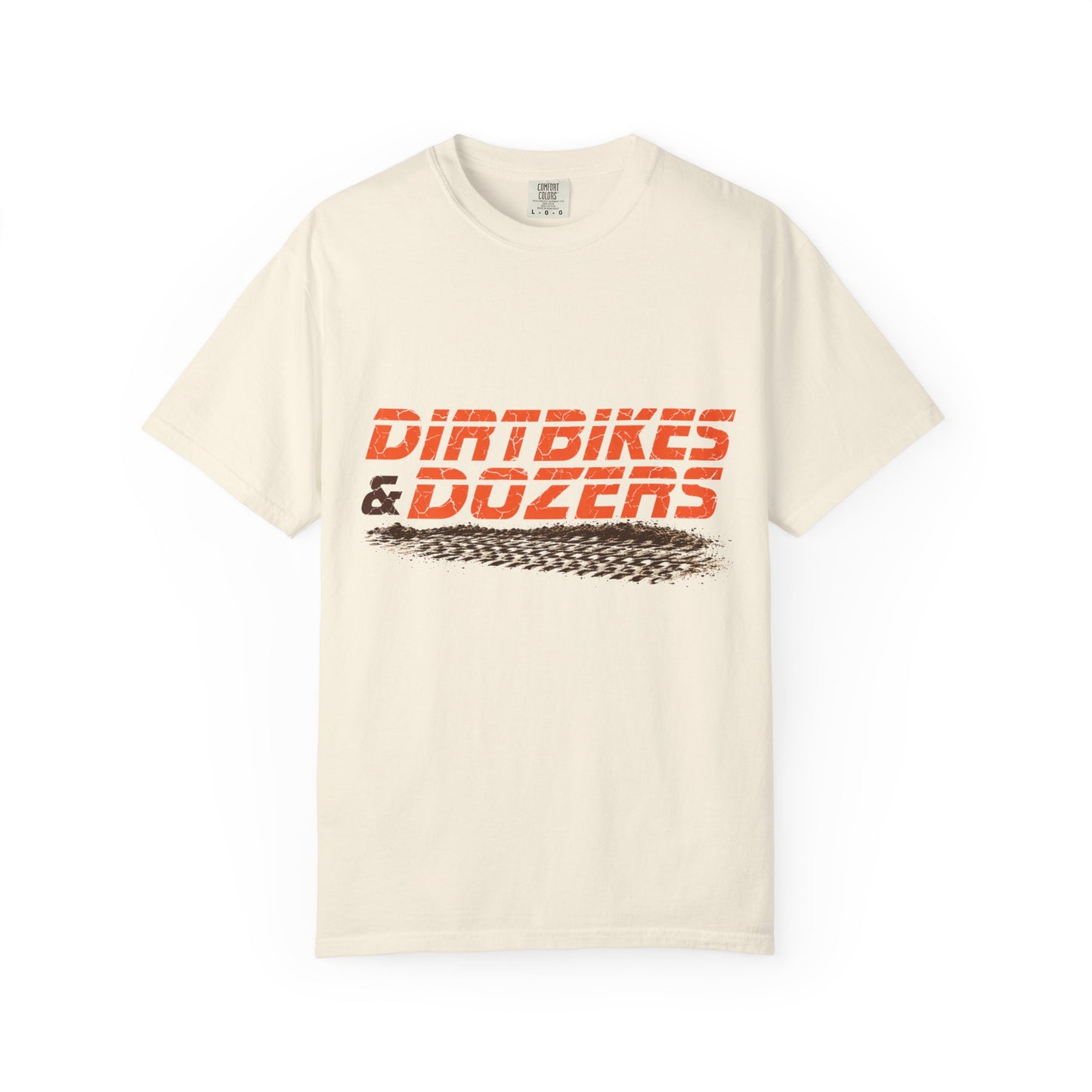 Dirtbikes & Dozers Tee — Off-Road Moto Tire-Track T-Shirt