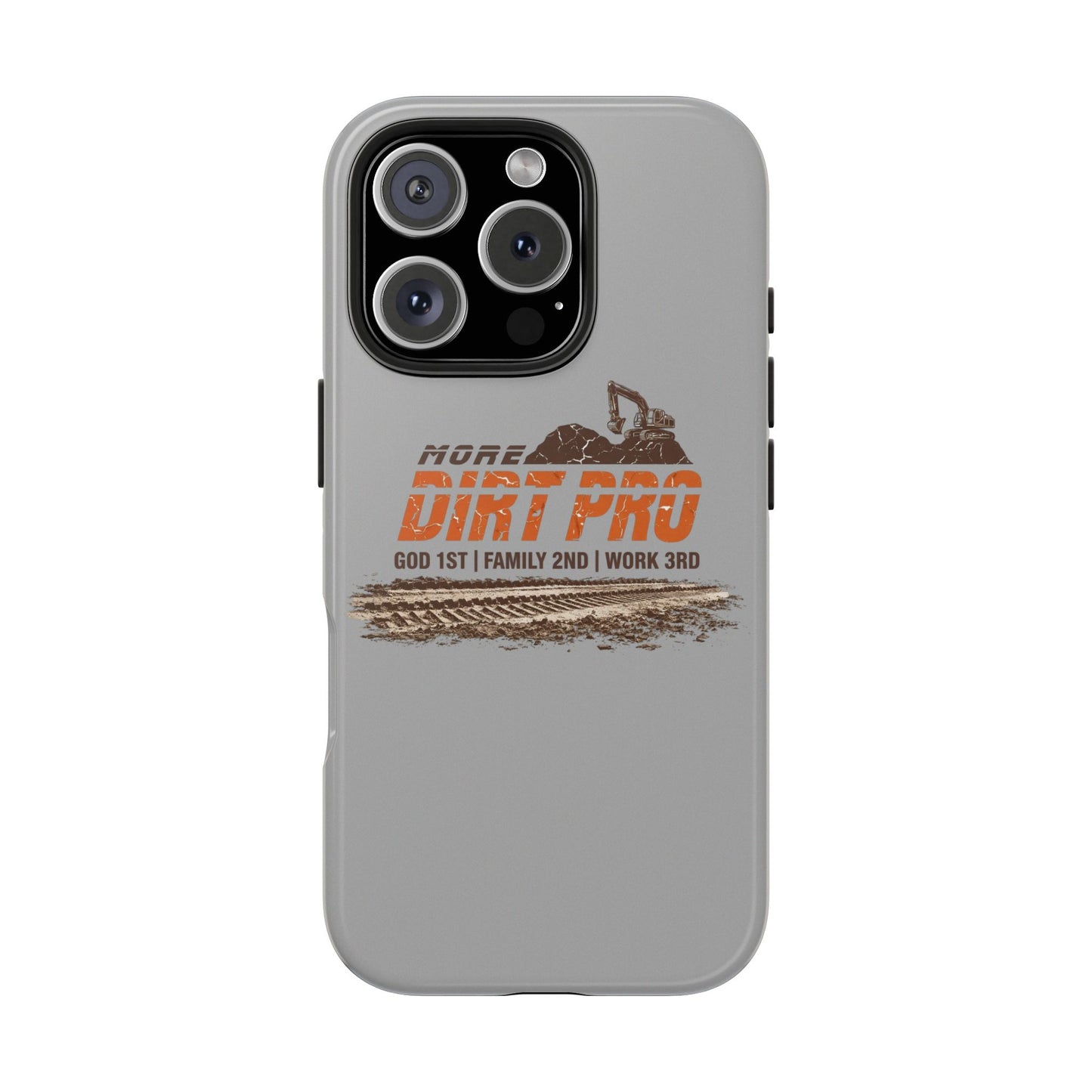 Dirt Pro Tough Phone Case – 'More Dirt Pro' Off-Road Motocross Design