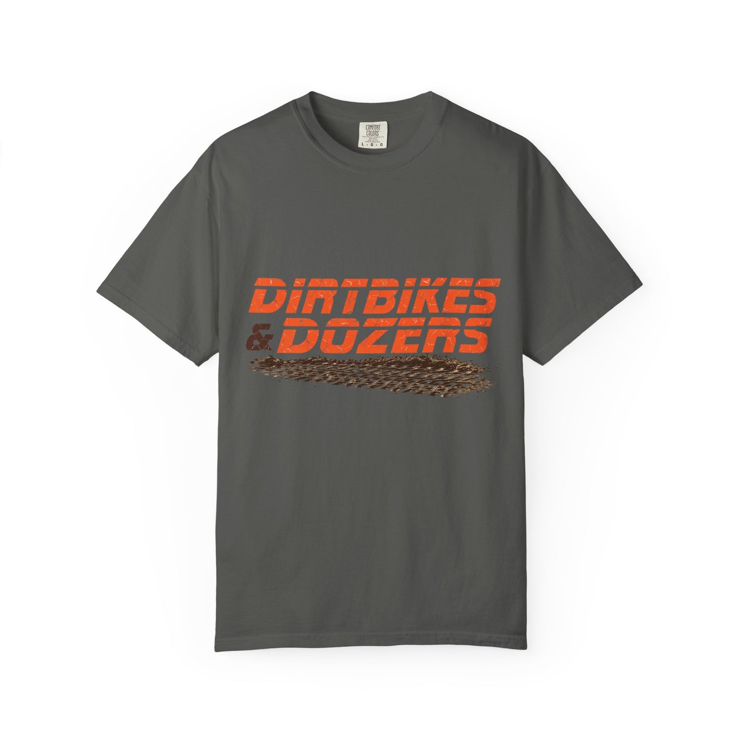 Dirtbikes & Dozers Tee — Off-Road Moto Tire-Track T-Shirt