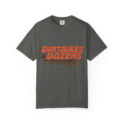 Dirtbikes & Dozers Tee — Off-Road Moto Tire-Track T-Shirt