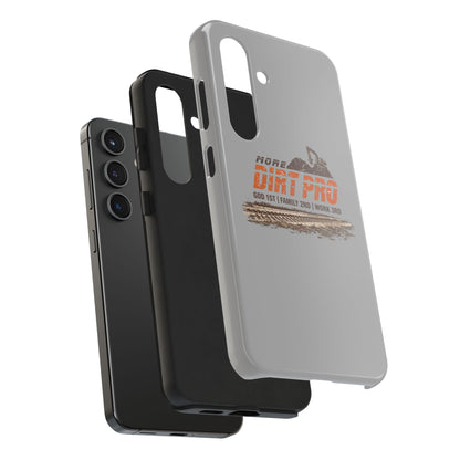 Dirt Pro Tough Phone Case – 'More Dirt Pro' Off-Road Motocross Design