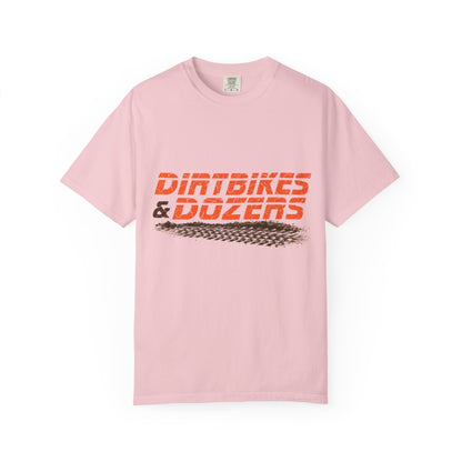 Dirtbikes & Dozers Tee — Off-Road Moto Tire-Track T-Shirt