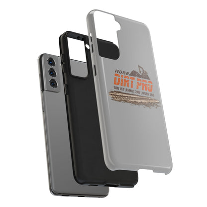 Dirt Pro Tough Phone Case – 'More Dirt Pro' Off-Road Motocross Design