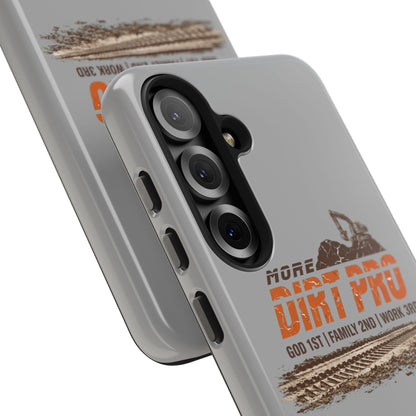 Dirt Pro Tough Phone Case – 'More Dirt Pro' Off-Road Motocross Design