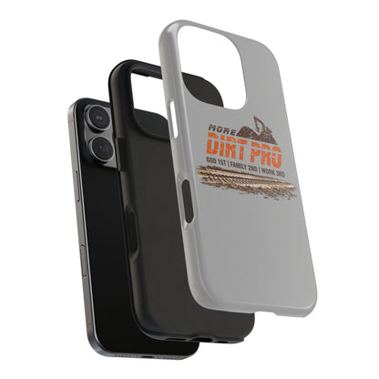 Dirt Pro Tough Phone Case – 'More Dirt Pro' Off-Road Motocross Design