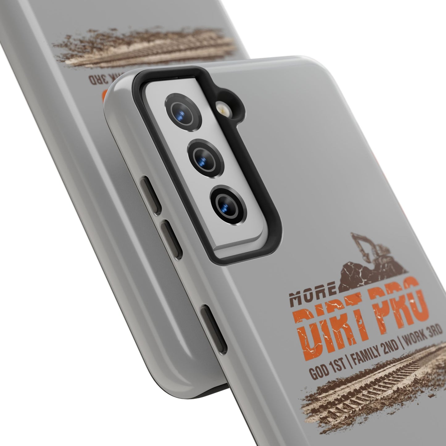 Dirt Pro Tough Phone Case – 'More Dirt Pro' Off-Road Motocross Design