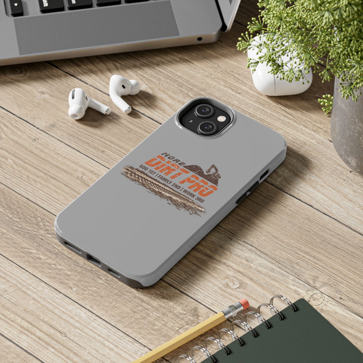 Dirt Pro Tough Phone Case – 'More Dirt Pro' Off-Road Motocross Design